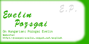 evelin pozsgai business card